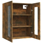 vidaXL Dulap de perete suspendat, stejar fumuriu, 69,5x34x90 cm