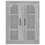 vidaXL Dulap de perete suspendat, gri sonoma, 69,5x34x90 cm