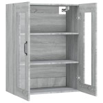 vidaXL Dulap de perete suspendat, gri sonoma, 69,5x34x90 cm
