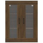 vidaXL Dulap de perete suspendat, stejar maro, 69,5x34x90 cm