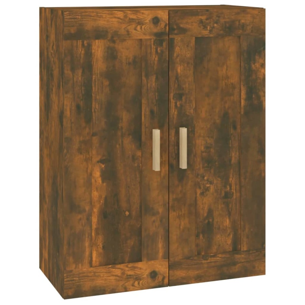 vidaXL Dulap de perete, stejar fumuriu, 69,5x32,5x90 cm lemn compozit
