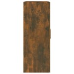 vidaXL Dulap de perete, stejar fumuriu, 69,5x32,5x90 cm lemn compozit