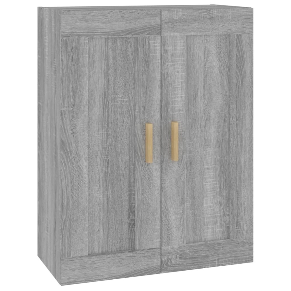 vidaXL Dulap de perete, gri sonoma, 69,5x32,5x90 cm, lemn prelucrat