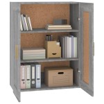 vidaXL Dulap de perete, gri sonoma, 69,5x32,5x90 cm, lemn prelucrat