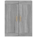vidaXL Dulap de perete, gri sonoma, 69,5x32,5x90 cm, lemn prelucrat
