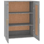 vidaXL Dulap de perete, gri sonoma, 69,5x32,5x90 cm, lemn prelucrat