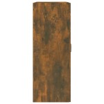 vidaXL Dulap de perete suspendat, stejar fumuriu, 69,5x32,5x90 cm