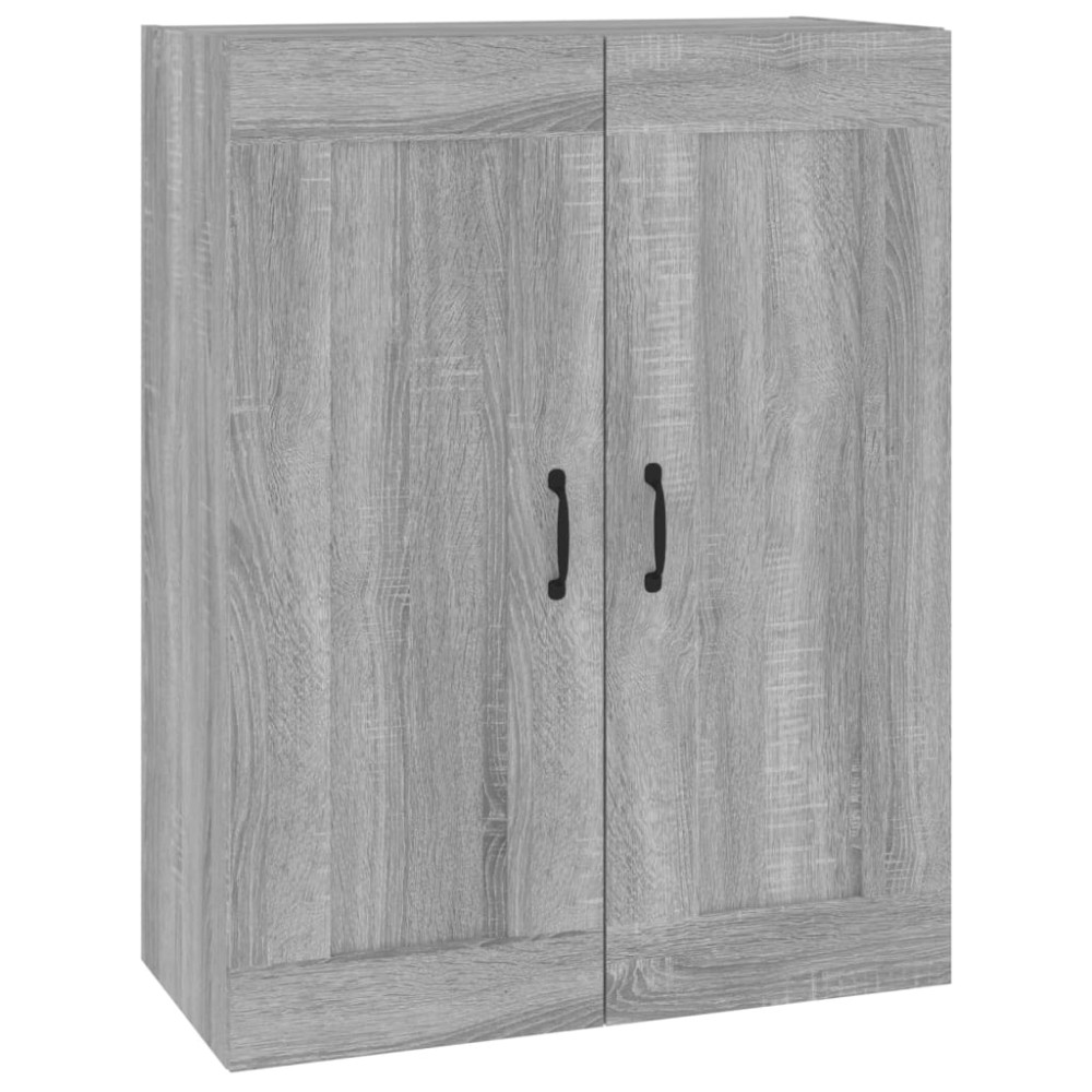 vidaXL Dulap de perete suspendat, gri sonoma, 69,5x32,5x90 cm