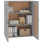 vidaXL Dulap de perete suspendat, gri sonoma, 69,5x32,5x90 cm