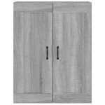 vidaXL Dulap de perete suspendat, gri sonoma, 69,5x32,5x90 cm