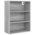vidaXL Dulap de perete suspendat, gri sonoma, 69,5x32,5x90 cm