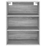 vidaXL Dulap de perete suspendat, gri sonoma, 69,5x32,5x90 cm