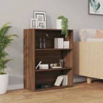 vidaXL Dulap de perete suspendat, stejar maro, 69,5x32,5x90 cm