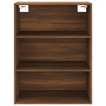 vidaXL Dulap de perete suspendat, stejar maro, 69,5x32,5x90 cm