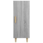 vidaXL Servantă, gri sonoma, 34,5x34x90 cm, lemn compozit vidaXL Servantă, gri sonoma, 34,5x34x90 cm, lemn compozit