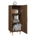 vidaXL Servantă, stejar maro, 34,5x34x90 cm, lemn compozit