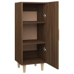 vidaXL Servantă, stejar maro, 34,5x34x90 cm, lemn compozit