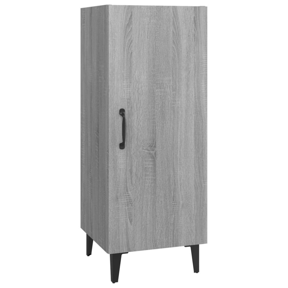 vidaXL Servantă, gri sonoma, 34,5x34x90 cm, lemn prelucrat