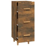 vidaXL Servantă, stejar fumuriu, 34,5x34x90 cm, lemn compozit vidaXL Servantă, stejar fumuriu, 34,5x34x90 cm, lemn compozit