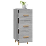 vidaXL Servantă, gri sonoma, 34,5x34x90 cm, lemn compozit vidaXL Servantă, gri sonoma, 34,5x34x90 cm, lemn compozit