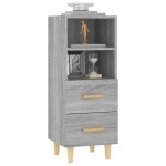 vidaXL Servantă, gri sonoma, 34,5x34x90 cm, lemn compozit vidaXL Servantă, gri sonoma, 34,5x34x90 cm, lemn compozit