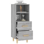 vidaXL Servantă, gri sonoma, 34,5x34x90 cm, lemn compozit vidaXL Servantă, gri sonoma, 34,5x34x90 cm, lemn compozit