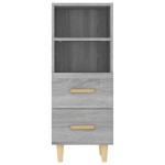 vidaXL Servantă, gri sonoma, 34,5x34x90 cm, lemn compozit vidaXL Servantă, gri sonoma, 34,5x34x90 cm, lemn compozit