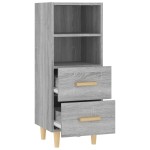 vidaXL Servantă, gri sonoma, 34,5x34x90 cm, lemn compozit vidaXL Servantă, gri sonoma, 34,5x34x90 cm, lemn compozit