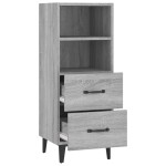 vidaXL Servantă, gri sonoma, 34,5x34x90 cm, lemn compozit vidaXL Servantă, gri sonoma, 34,5x34x90 cm, lemn compozit