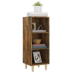 vidaXL Servantă, stejar fumuriu, 34,5x32,5x90 cm, lemn compozit