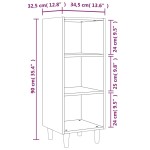 vidaXL Servantă, stejar fumuriu, 34,5x32,5x90 cm, lemn compozit