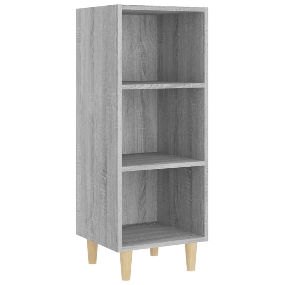 vidaXL Servantă, gri sonoma, 34,5x32,5x90 cm, lemn compozit