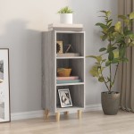 vidaXL Servantă, gri sonoma, 34,5x32,5x90 cm, lemn compozit vidaXL Servantă, gri sonoma, 34,5x32,5x90 cm, lemn compozit