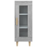 vidaXL Servantă, gri sonoma, 34,5x34x90 cm, lemn compozit vidaXL Servantă, gri sonoma, 34,5x34x90 cm, lemn compozit