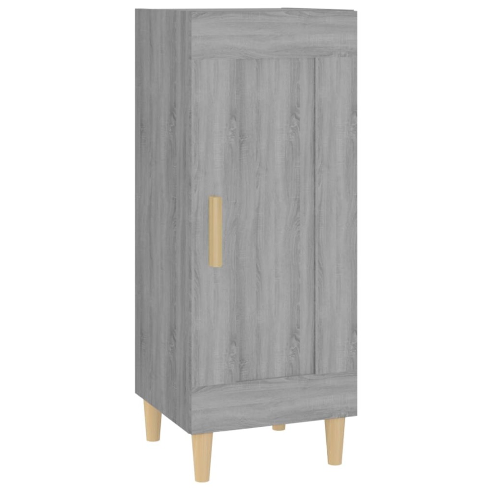 vidaXL Servantă, gri sonoma, 34,5x34x90 cm, lemn compozit