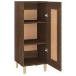 vidaXL Servantă, stejar maro, 34,5x34x90 cm, lemn compozit