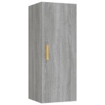 vidaXL Dulap de perete, gri sonoma, 34,5x34x90 cm, lemn compozit vidaXL Dulap de perete, gri sonoma, 34,5x34x90 cm, lemn compozit