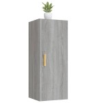 vidaXL Dulap de perete, gri sonoma, 34,5x34x90 cm, lemn compozit vidaXL Dulap de perete, gri sonoma, 34,5x34x90 cm, lemn compozit