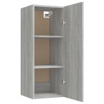 vidaXL Dulap de perete, gri sonoma, 34,5x34x90 cm, lemn compozit vidaXL Dulap de perete, gri sonoma, 34,5x34x90 cm, lemn compozit