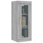 vidaXL Dulap de perete suspendat, gri sonoma, 34,5x34x90 cm