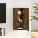 vidaXL Dulap de perete, stejar fumuriu, 35x34x90 cm, lemn prelucrat
