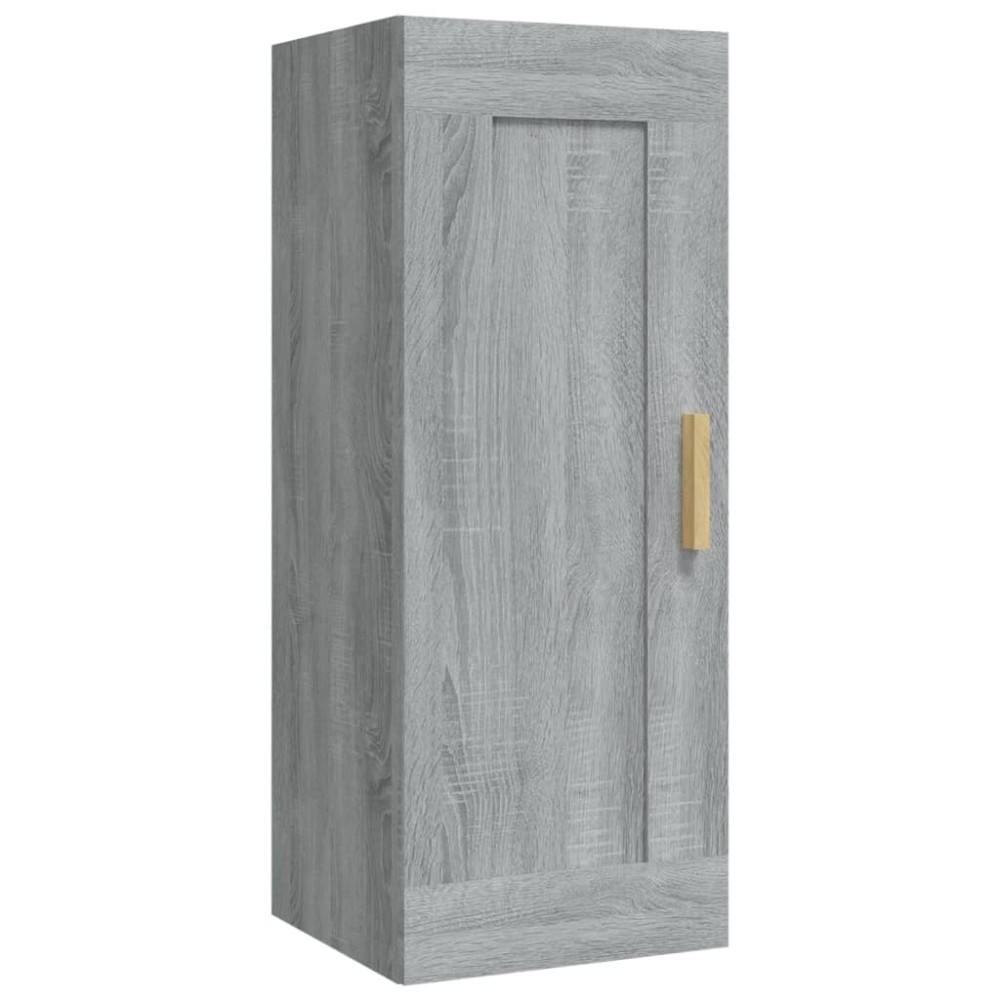 vidaXL Dulap de perete, gri sonoma, 35x34x90 cm, lemn compozit