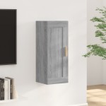 vidaXL Dulap de perete, gri sonoma, 35x34x90 cm, lemn compozit vidaXL Dulap de perete, gri sonoma, 35x34x90 cm, lemn compozit