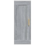 vidaXL Dulap de perete, gri sonoma, 35x34x90 cm, lemn compozit vidaXL Dulap de perete, gri sonoma, 35x34x90 cm, lemn compozit