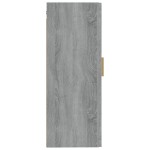 vidaXL Dulap de perete, gri sonoma, 35x34x90 cm, lemn compozit vidaXL Dulap de perete, gri sonoma, 35x34x90 cm, lemn compozit