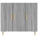 vidaXL Servantă, gri sonoma, 90x34x80 cm, lemn compozit vidaXL Servantă, gri sonoma, 90x34x80 cm, lemn compozit