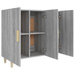 vidaXL Servantă, gri sonoma, 90x34x80 cm, lemn compozit vidaXL Servantă, gri sonoma, 90x34x80 cm, lemn compozit