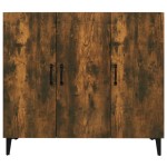 vidaXL Servantă, stejar fumuriu, 90x34x80 cm, lemn compozit vidaXL Servantă, stejar fumuriu, 90x34x80 cm, lemn compozit