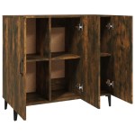 vidaXL Servantă, stejar fumuriu, 90x34x80 cm, lemn compozit vidaXL Servantă, stejar fumuriu, 90x34x80 cm, lemn compozit