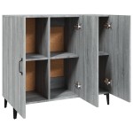 vidaXL Servantă, gri sonoma, 90x34x80 cm, lemn compozit